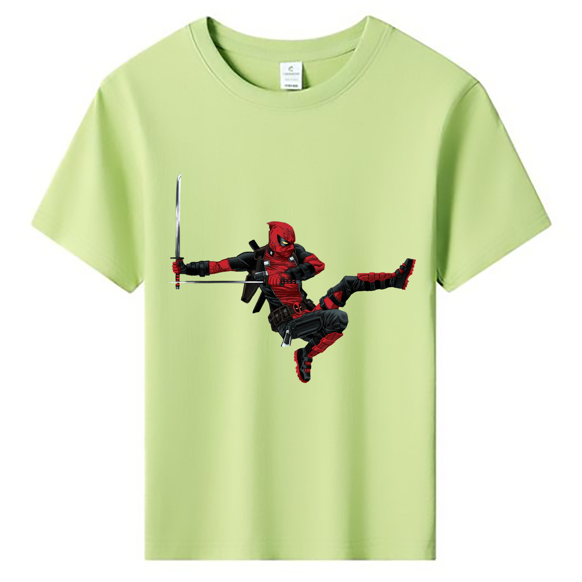 （画像用） Deadpool デッドプール 綿100％キッズTシャツ（フロントプリント）
